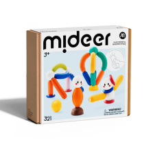 MIDEER MD1588 RAINBOW PLUS MAGNETIC BUILDING STICKS 32 PIEZAS
