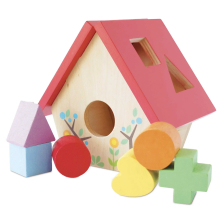 LETOYVAN PL085 WOODLAND BIRD HOUSE SHAPE SORTER 9 PIEZAS