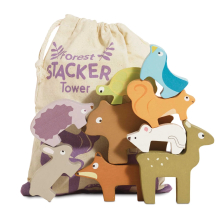 LETOYVAN PL087 WOODLAND STACKING FOREST ANIMALS AND BAG 10 PIEZAS