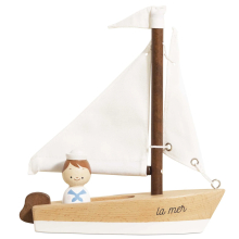 LETOYVAN TV810 WOODEN SAILING BOAT AND CAPTAIN