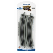 BACHMANN 44501 18 CURVED NICKEL SILVER E Z ( 4 ) HO