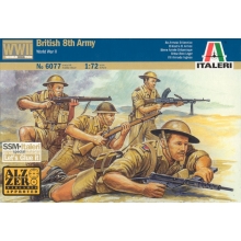 ITALERI 6077 1:72 WWII BRITISH 8TH ARMY SOLDIERS ( 50 ) *