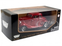 MOTORMAX 73217 1:24 FORD COUPE HARDTOP 1934 BLACK OR METALLIC RED