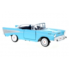 MOTORMAX 73228 1:24 CHEVY BEL AIR 1957 METALLIC GREEN OR BLACK AND WHITE OR RED OR LIGHT BLUE
